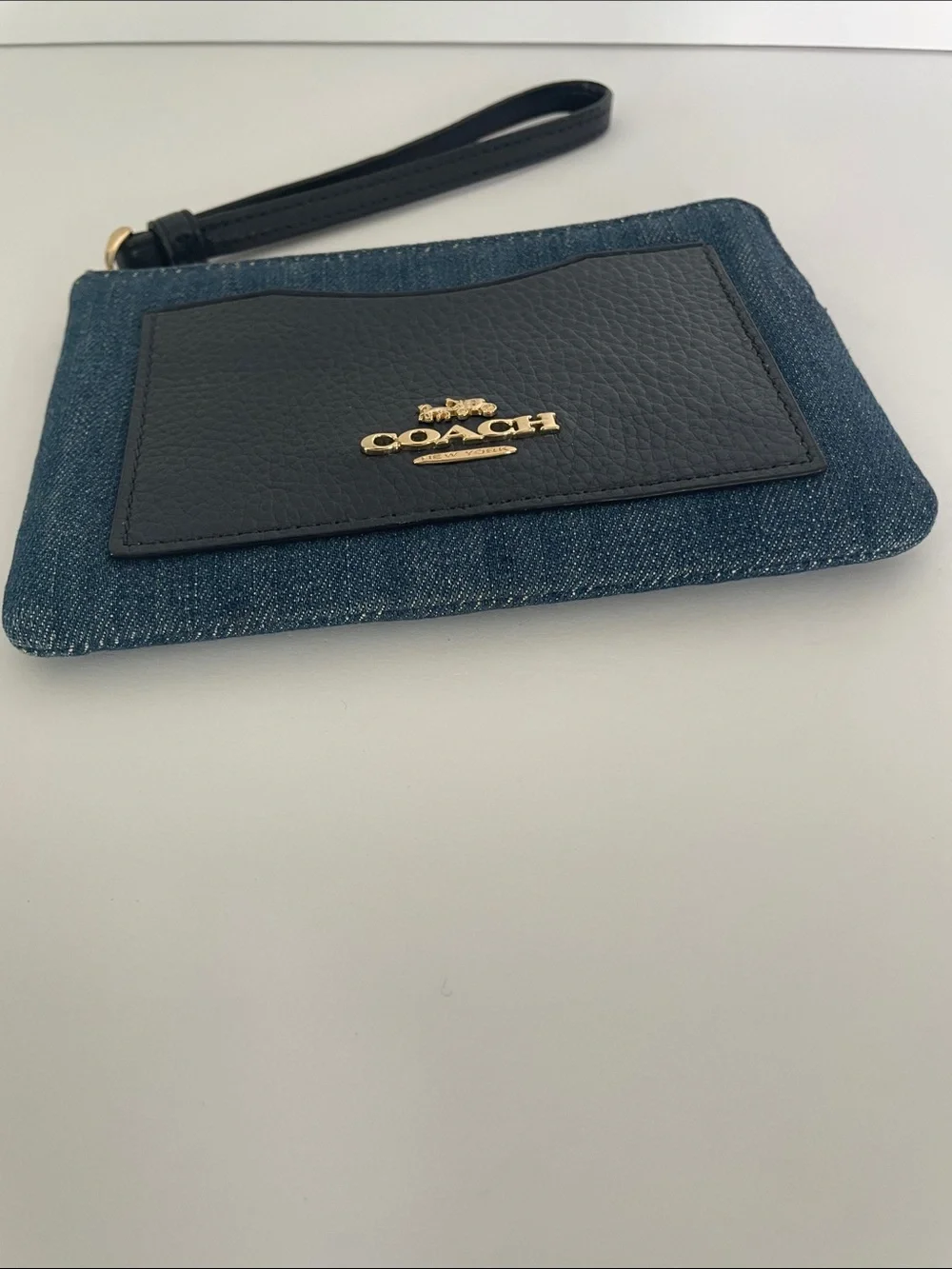 Coach Denim Wristlet - Picture 3 of 9